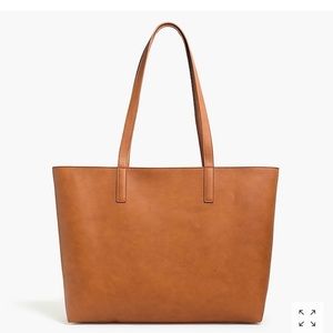 J-Crew brown tote shoulder bag